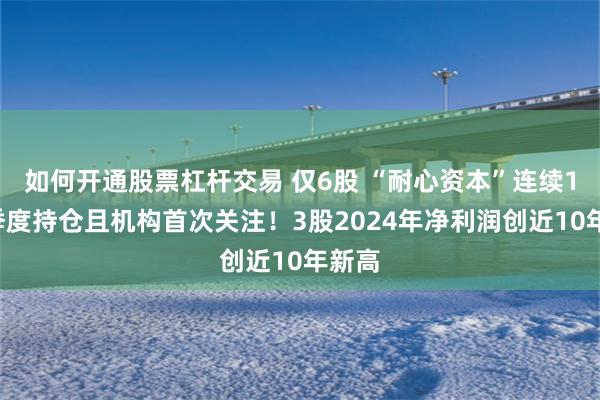 如何开通股票杠杆交易 仅6股 “耐心资本”连续13个季度持仓且机构首次关注！3股2024年净利润创近10年新高