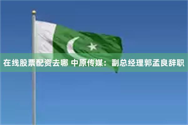 在线股票配资去哪 中原传媒：副总经理郭孟良辞职